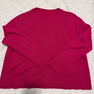 HEY BARBIE! Jenni Kayne Pink Crew-Neck Cashmere Sweater
